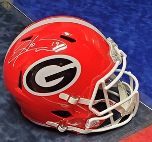 Casco replica Hines Ward firmato Georgia Bulldogs F/S Speed - Foto 1 di 2