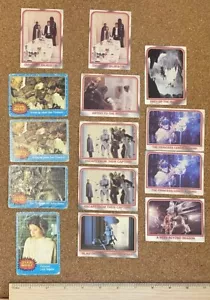 VINTAGE STAR WARS EMPIRE STRIKES BACK TRADING CARDS SCANLENS BUBBLE GUM LOT! - Bild 1 von 7