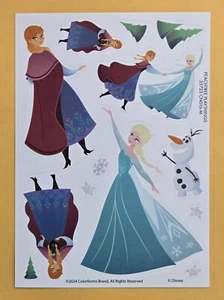 Disney Princess Frozen Sticker Sheet. - Picture 1 of 1