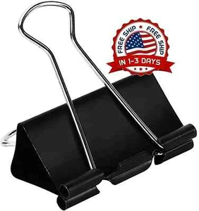 Extra Large Binder Clips (36 Pack) 2 Inch, Big Paper Clamps for Office Supplies - Picture 1 of 8
