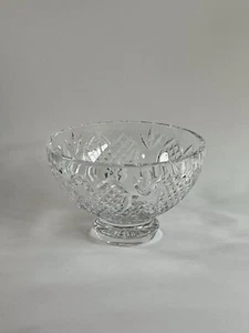 Waterford Crystal Wedding Heirloom Collection Footed Round Bowl, Ireland - Picture 1 of 9