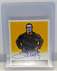 Sting 2014 Leaf Originals Wrestling Alt. Art Yellow On Card SSP Auto #A-S2 03/25 - Picture 1 of 2