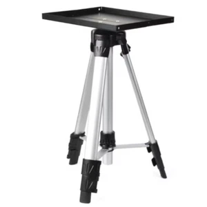 Universal Projector Tripod Stand Mount Adjustable Height Aluminium - Silver - Picture 1 of 13
