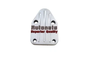 SB Chevy Billet Aluminum Fuel Pump Block Off Plate Polished SBC 327 350 383 400 - Picture 1 of 1