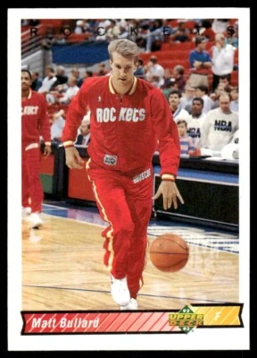 1992-93 Upper Deck #99 Matt Bullard - Image 1 of 2