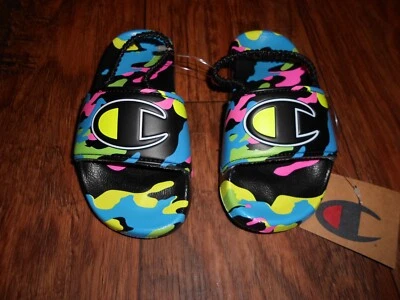 NUEVO con etiquetas Champion zapatos niños talla 9 sandalias Foto 1 de 4