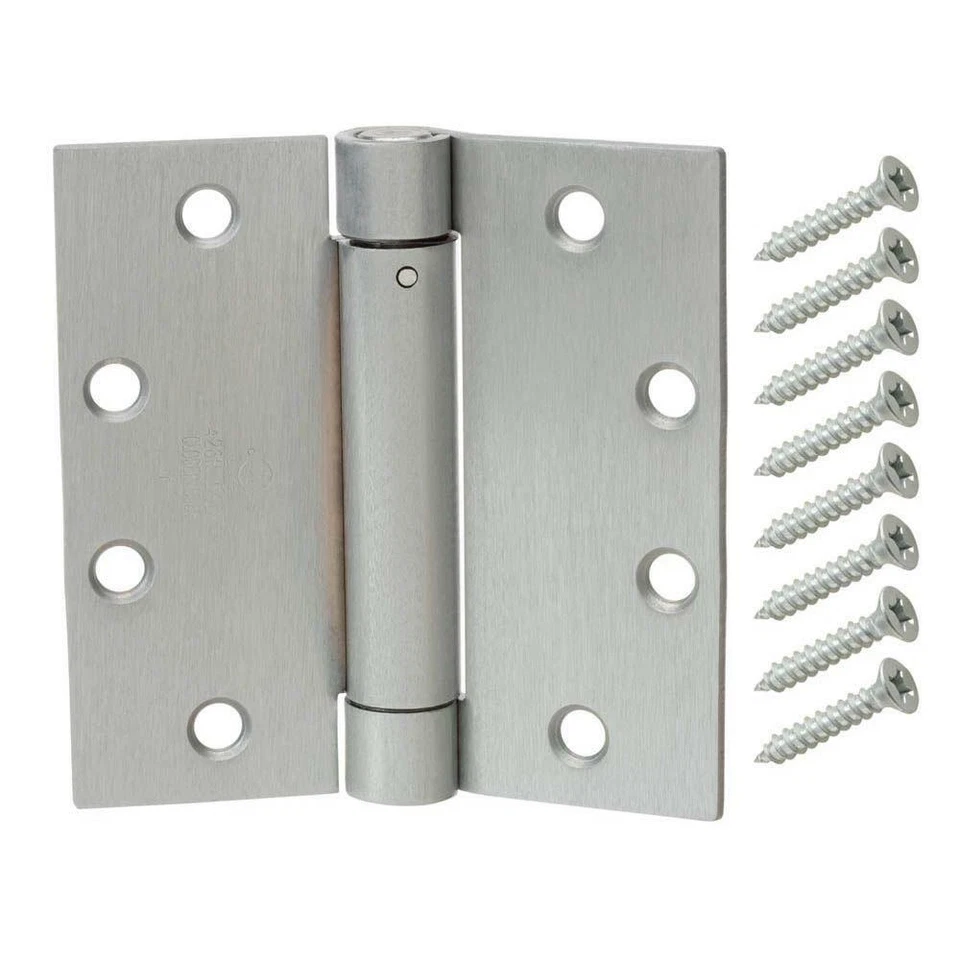 Everbilt 4-1/2 inch Square Adjustable Spring Door Hinge - 15494