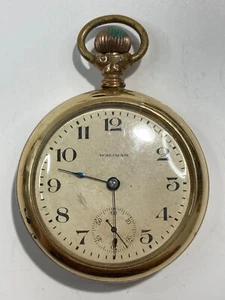 Antique WALTHAM 17 Jewels Pocket Watch, Pre-Owned Doesn't Run (30-#86) - Picture 1 of 4