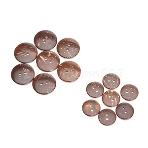 100Pc 15/20mm Coconut Shell Button 2 Hole Sewing Scrapbooking Wholesale Durable - Picture 1 of 7