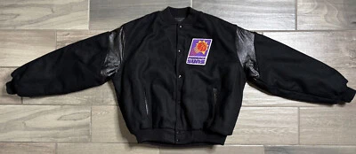 Phoenix Suns Jacket Locker Line Black Vintage Letterman Varsity Style Size XL - Image 1 of 4