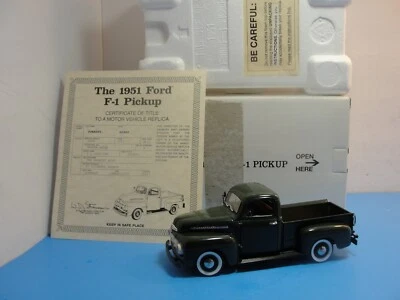 Danbury Mint 1951 Ford 1/2 Tonnellate Modellino F-1 Pickup Truck 1:24 Original - Immagine 1 di 4
