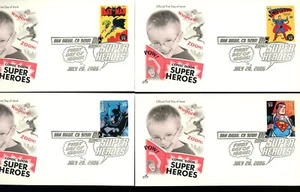 US FDC #4084 Artcraft 2006 San Diego CA Comic Book Super Heroes SET OF 20 - Picture 1 of 6