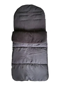 For Your Little One Universal Fit Footmuff For All Strollers Black Fleece - Picture 1 of 7