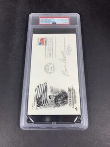 The Finest, Bob Mathias Autogramm Ersttagsbrief PSA Klasse 8 NM-MT  - Bild 1 von 4