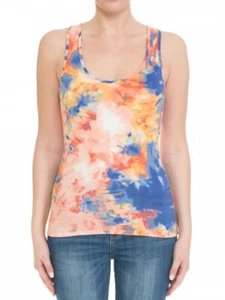 Canotta multicolore stampa tie dye scollo a scoop racerback 72563 - Foto 1 di 3