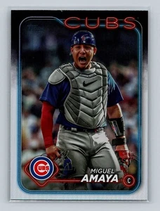 2024 Topps #319 Miguel Amaya Rainbow Foil Chicago Cubs - Imagen 1 de 2