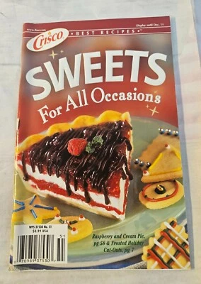 Dec 2001 CRISCO Sweets For All Occasions Cookbook Cook Book GOOD-VG - Image 1 of 3