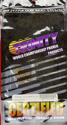 Trinity/Epic 3mm Aluminum Flanged Locknuts Gold (8) TEP3063 Hardware 22 B6 B7 - Image 1 of 2