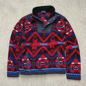 Polo Ralph Lauren Beacon 2 Southwestern Pullover Fleece Sweatshirt Boys Size M - Picture 1 of 7