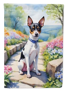 Rat Terrier Spring Path Flag Garden Size DAC6702GF - Picture 1 of 3