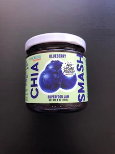 Chia Smash Blueberry Fruit Spread Jam Lot Oswald 2025 Keto Paleo No Sugar Added - Picture 1 of 3