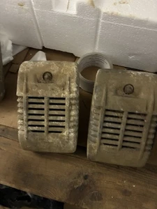 2 vintage drive-in movie theatre car window mounted speakers - Picture 1 of 11