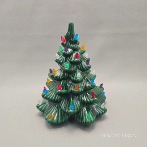 Vintage 70er Jahre Atlantic Form Keramik Weihnachtsbaum 10,5" hoch, ohne Sockel - Bild 1 von 9