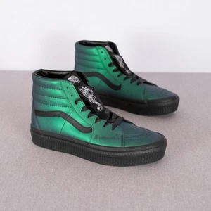 VANS Sk8-Hi Platform Harry Potter Dark Arts Mens 8.5 Womens 10 Morsmordre Green - Picture 1 of 12
