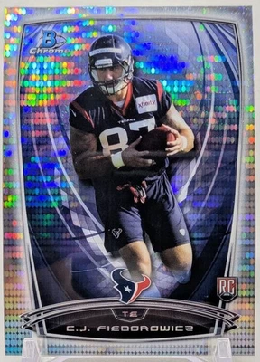 2014 Bowman Chrome Football - C.J. Fiedorowicz Card 156 Pulsar Refractor /271 - Image 1 of 2