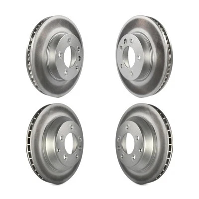 Rotores de freno silenciosos delanteros traseros para Volkswagen Touareg 2004-2017 recubiertos oe7N Foto 1 de 4