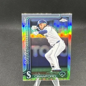 J.P. Crawford 2025 Topps refractor cromado #181 Seattle Mariners - Imagen 1 de 2