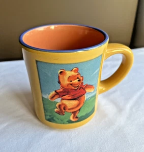 Disney Store Winnie The Pooh Chunky Mug Mustard & Orange Exclusive - Picture 1 of 7