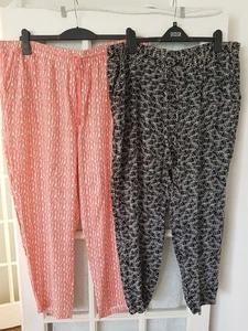 M&S Collection bundle of 2 pull-on summer trousers size 20 GREAT - Picture 1 of 11
