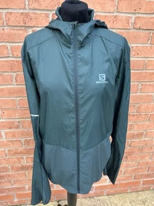 Grüner Salomon Rain Mac Mantel Jacke - PAC A Mac Größe M leicht - Bild 1 von 9