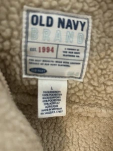 old navy cozy jacket zip and button up hood very cute - Picture 1 of 7