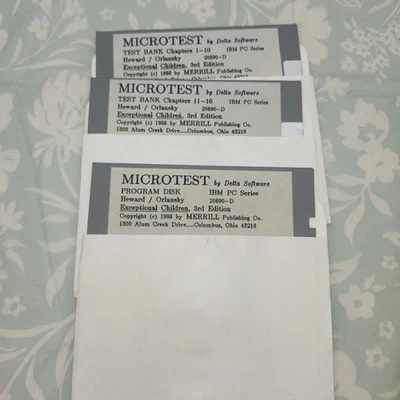 MICROTEST Delta Software Exceptional Children Education Home School Heward - Image 1 of 4