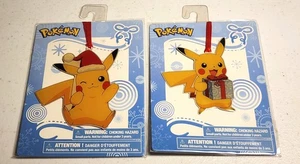 Pokemon Christmas Ornament Pikachu Toys R Us Exclusive - SET OF 2 - Picture 1 of 2