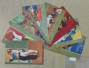 SATIRICA WW1-AUTORE P.ROCCO-LOTTO 8 CARTOLINE-C84-190 - Picture 1 of 1