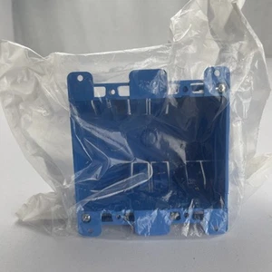 New Carlon Old Work Electrical Switch and Outlet Box PVC 25 cu. in. CA-320 Blue - Picture 1 of 6
