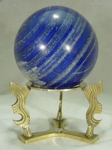 MA Splendido Afghanistan 4,1" grado AAA lapislazzuli sfera lapidaria 7387D dl - Foto 1 di 3