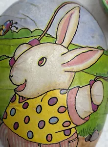 Papel de Pascua Huevo Hecho en Alemania Occidental Conejo Saltar Cuerda Mariposa Paisaje - Imagen 1 de 11