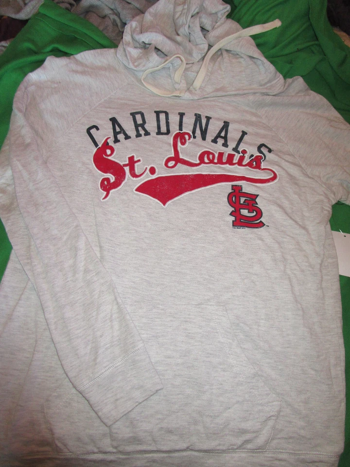 NEW TOUCH ALYSSA MILANO ST. LOUIS CARDINALS MLB HOODED L/S T SHIRT WOMENS MEDIUM - Image 1 of 1
