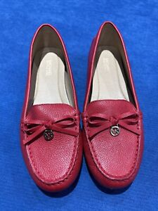 MICHAEL KORS RED EVERETT MOC LOAFERS RED SIZE 6 Women’s New Without Tags Or Box