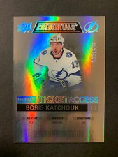 Boris Katchouk 2021-22 Upper Deck Credentials Debut Ticket Access /999 Rookie
