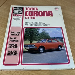 SP Manual Toyota Corona 12R-1600 Workshop Manual 1971/1972 - Picture 1 of 6