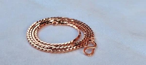 Antique 100% Pure Solid Copper Chain Necklace length-16 to 36 Men And Women - Picture 1 of 4