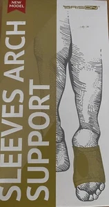 Mens Size Medium Beige Metatarsal Compression Arch Support Sleeve Cushioned NEW - Picture 1 of 2