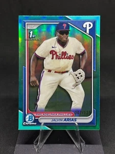 Jalvin Arias 2024 1st Bowman Chrome Prospects Aqua Refractor/125 #BCP-226 - Imagen 1 de 2