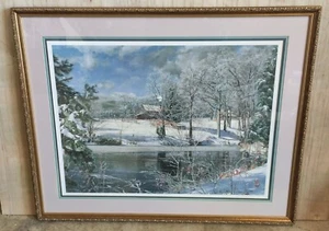 Phillip Philbeck Signed Print "Whitaker's Pond" #632/900 Framed 37¼"x30" *Read* - Picture 1 of 15