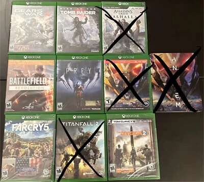 Xbox Game Lot - Xbox One, Xbox 360 - Call of Duty, Assassin’s Creed, Battlefield - Image 1 of 4